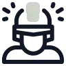 icone trabalhador com epi